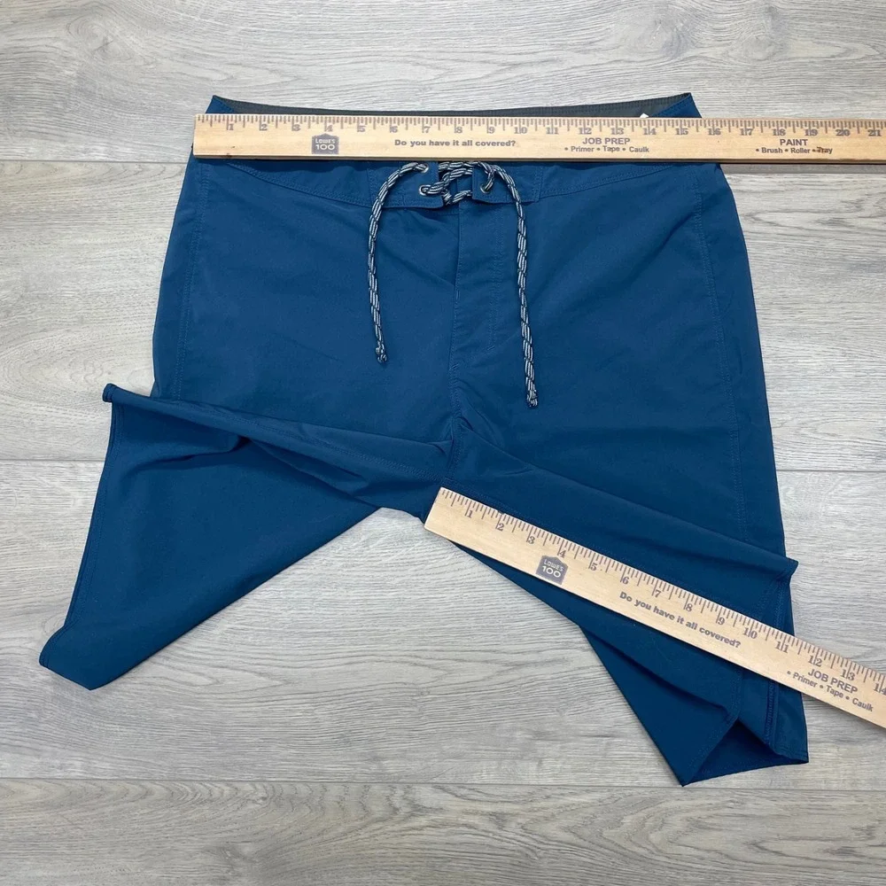Patagonia Hydropeak Board Shorts Mens 30 Blue STY86480 Drawstring Swim Trunks